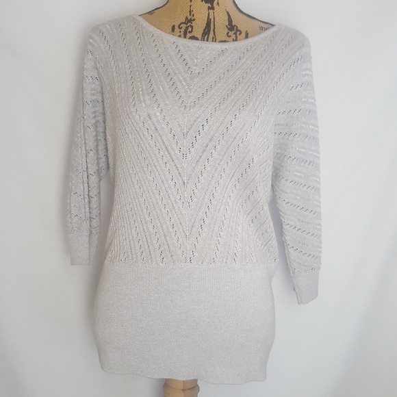 White House Black Market Tops - WHBM gorgeous grey sweater